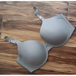 Warners No Side Effects  Bra Size 40D Mocha Brown Underwire Wide Band 01356